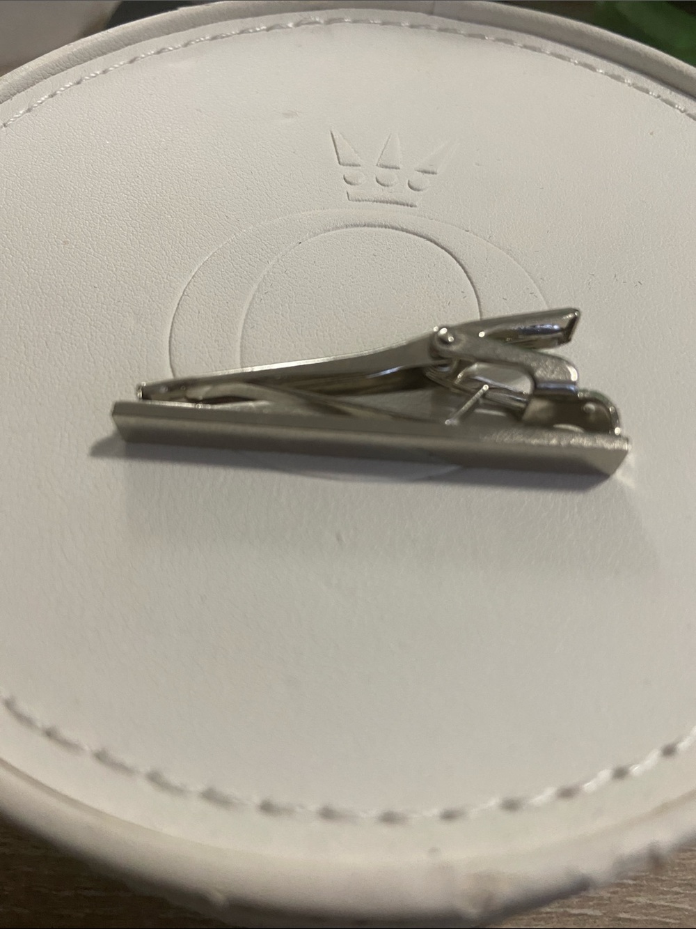 Silver-Toned Tie Clip